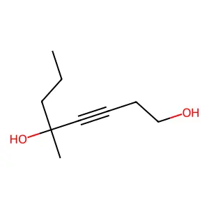 5-methyloct-3-yne-1,5-diol structure