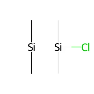 Chloropentamethyldisilane structure