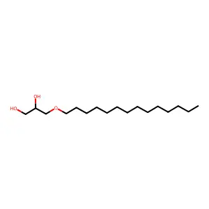 Myristyl glyceryl ether structure