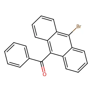 (10-bromoanthracen-9-yl)-phenylmethanone structure
