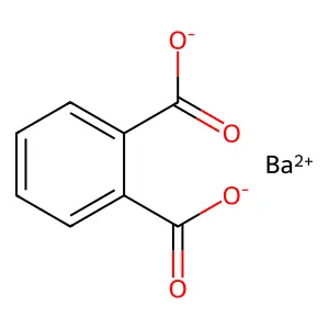 1,2-Benzenedicarboxylic acid, barium salt (1:1) structure