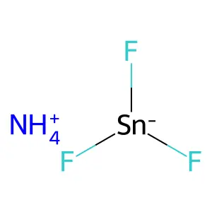 Ammonium trifluorostannate(1-) structure