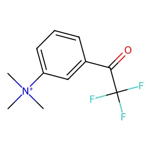 m-(N,N,N-trimethylammonio)trifluoroacetophenone structure