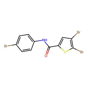 Compound C11H6Br3NOS structure