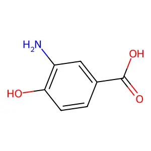 3-Amino-4-hydroxybenzoic acid structure