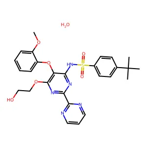 Bosentan hydrate structure