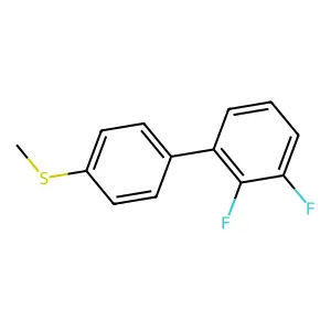 1,2-difluoro-3-(4-methylsulfanylphenyl)benzene structure
