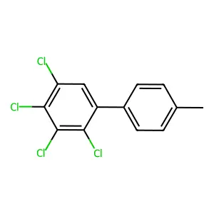 1,2,3,4-tetrachloro-5-(4-methylphenyl)benzene structure