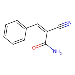 2-cyano-3-phenylprop-2-enamide structure
