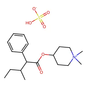 Pentapiperium hydrogen sulfate structure
