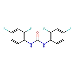 1,3-bis(2,4-difluorophenyl)urea structure