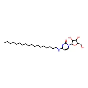1-[(2R,3S,4S,5R)-3,4-dihydroxy-5-(hydroxymethyl)oxolan-2-yl]-4-(octadecylamino)pyrimidin-2-one structure