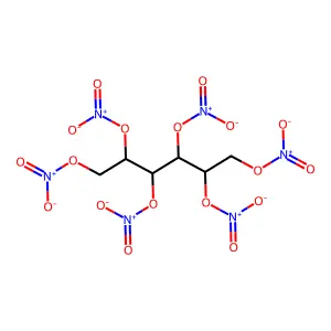 MANNITOL HEXANITRATE structure