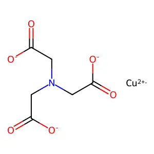 copper 2-[bis(carboxylatomethyl)amino]acetate structure