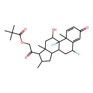 Diflucortolone pivalate structure