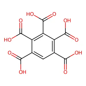 BENZENEPENTACARBOXYLIC ACID structure