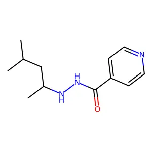 N'-(4-methylpentan-2-yl)pyridine-4-carbohydrazide structure