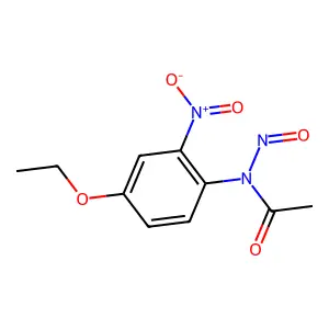 N-(4-ethoxy-2-nitrophenyl)-N-nitrosoacetamide structure