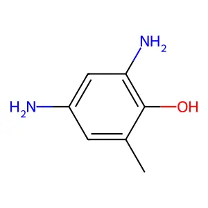 2,4-DIAMINO-6-METHYLPHENOL structure