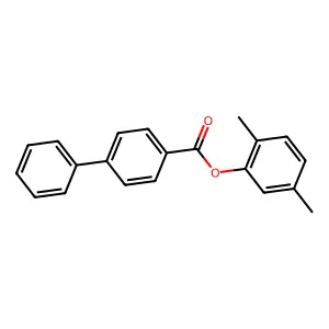 [1,1'-Biphenyl]-4-carboxylic acid, 2,5-dimethylphenyl ester structure