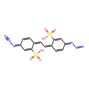 [[4-[2-(4-diazonioimino-2-sulfocyclohexa-2,5-dien-1-ylidene)ethylidene]-3-sulfocyclohexa-2,5-dien-1-ylidene]hydrazinylidene]azanide structure