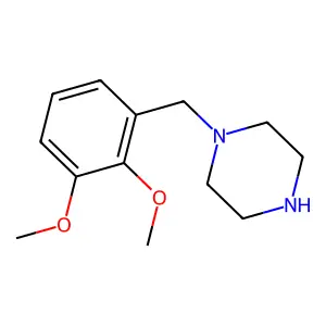 1-[(2,3-dimethoxyphenyl)methyl]piperazine structure