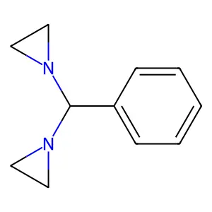 1,1'-(Phenylmethylene)bisaziridine structure