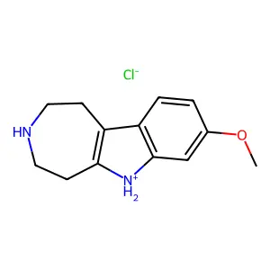 1,2,3,4,5,6-Hexahydro-8-methoxy-azepino(4,5-b)indole hydrochloride structure