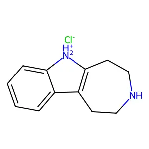 1,2,3,4,5,6-hexahydroazepino[4,5-b]indol-6-ium chloride structure