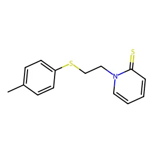 1-[2-(4-methylphenyl)sulfanylethyl]pyridine-2-thione structure