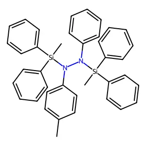 1,2-bis[methyl(diphenyl)silyl]-1-(4-methylphenyl)-2-phenylhydrazine structure