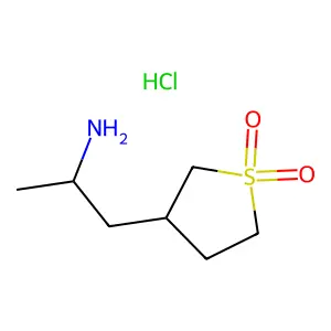 1-(1,1-dioxothiolan-3-yl)propan-2-amine;hydrochloride structure