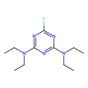 s-Triazine, 2,4-bis(diethylamino)-6-fluoro- structure