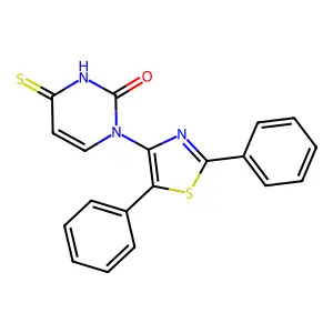 1-(2,5-diphenyl-1,3-thiazol-4-yl)-4-sulfanylidenepyrimidin-2-one structure