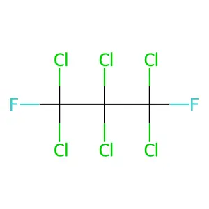 1,1,2,2,3,3-hexachloro-1,3-difluoropropane structure