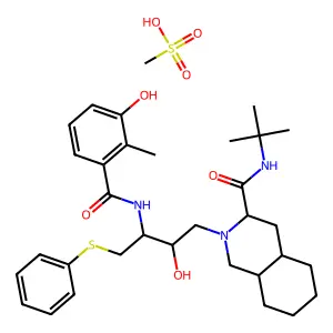 Nelfinavir mesylate structure