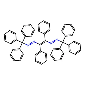 [1,2-diphenyl-2-(trityldiazenyl)ethenyl]-trityldiazene structure