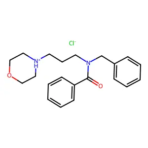 N-Benzyl-N-(3-morpholinopropyl)benzamide hydrochloride structure