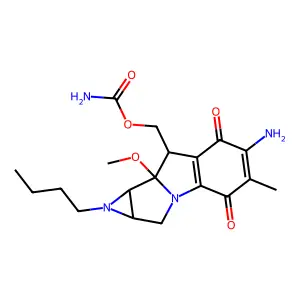 [(7R,8S)-11-amino-5-butyl-7-methoxy-12-methyl-10,13-dioxo-2,5-diazatetracyclo[7.4.0.02,7.04,6]trideca-1(9),11-dien-8-yl]methyl carbamate structure