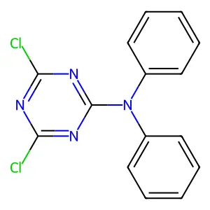 4,6-dichloro-N,N-diphenyl-1,3,5-triazin-2-amine structure