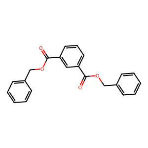 dibenzyl benzene-1,3-dicarboxylate structure