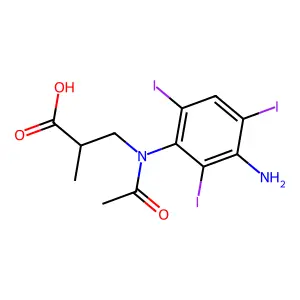 IOCETAMIC ACID structure