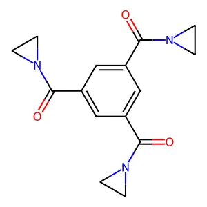 aziridin-1-yl-[3,5-bis(aziridine-1-carbonyl)phenyl]methanone structure