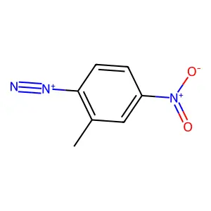 Compound C7H6N3O2+ structure