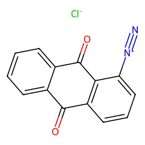 9,10-Dioxoanthracene-1-diazonium chloride structure