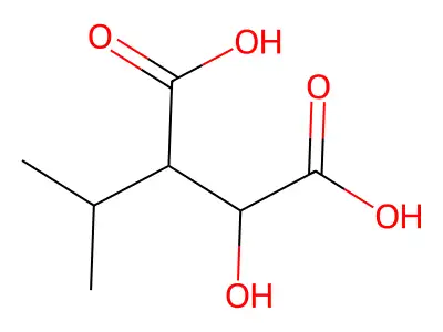 3-isopropylmalic acid structure