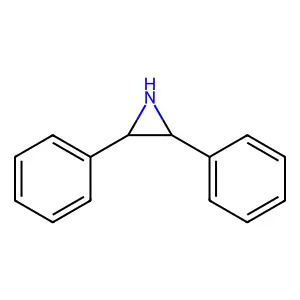 cis-2,3-Diphenylaziridine structure
