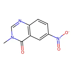 3-methyl-6-nitroquinazolin-4-one structure