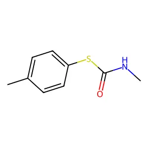 S-(4-methylphenyl) N-methylcarbamothioate structure