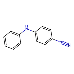 Compound C12H10N3+ structure